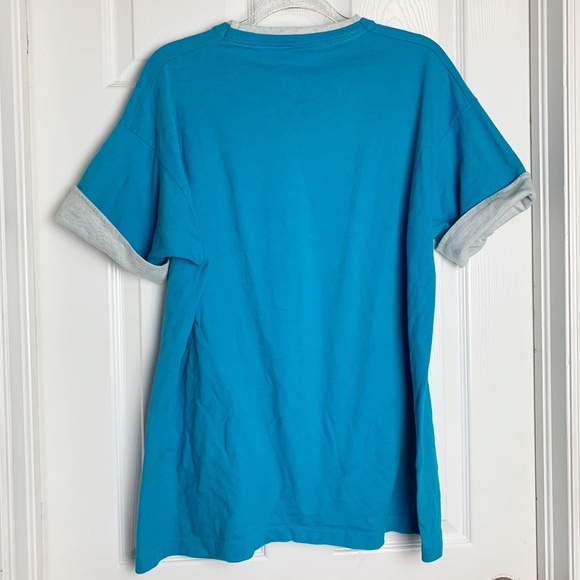 🔥 Blue Boho Applique Short Sleeve Tee - Picture 4 of 5